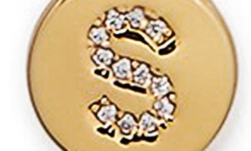 Kate Spade New York Pavé Mini Initial Pendant Necklace In Gold