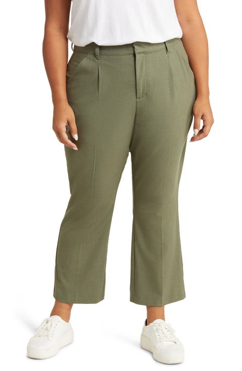 'Ab'Solution Sky Rise Ankle Trousers (Plus Size) (Nordstrom Exclusive)
