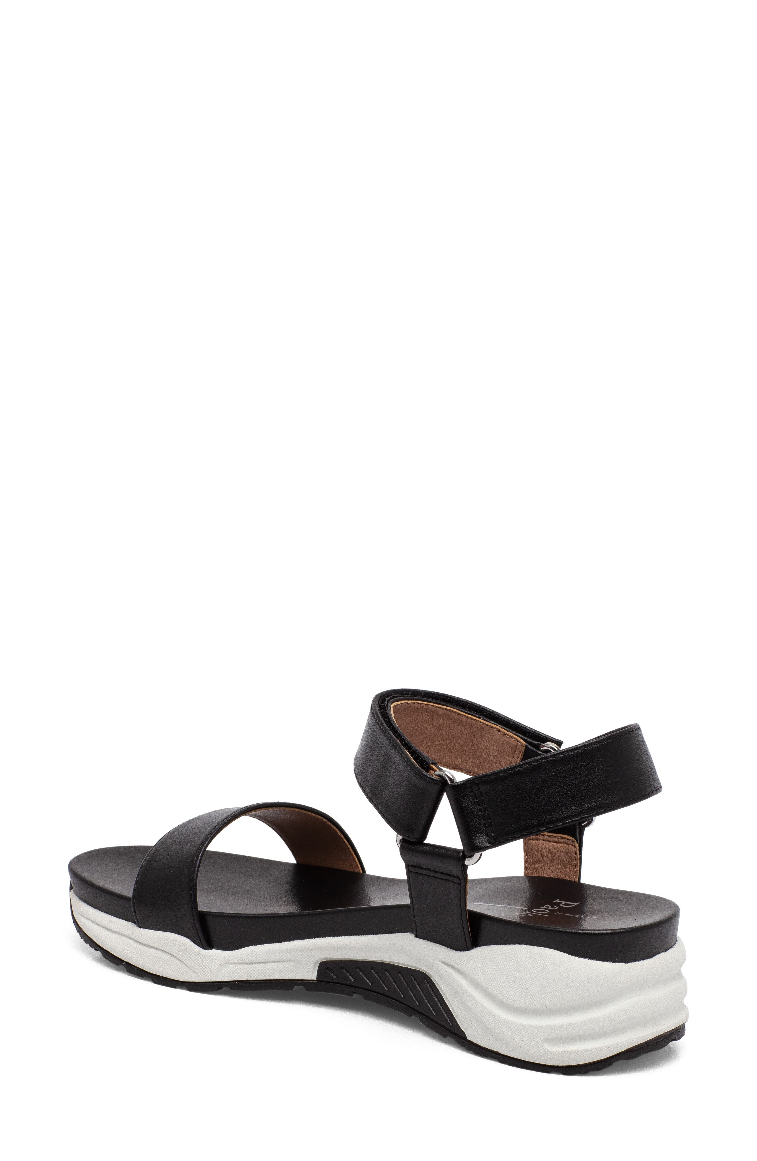 Linea Paolo Rio Sandal, Alternate, color, Black Leather