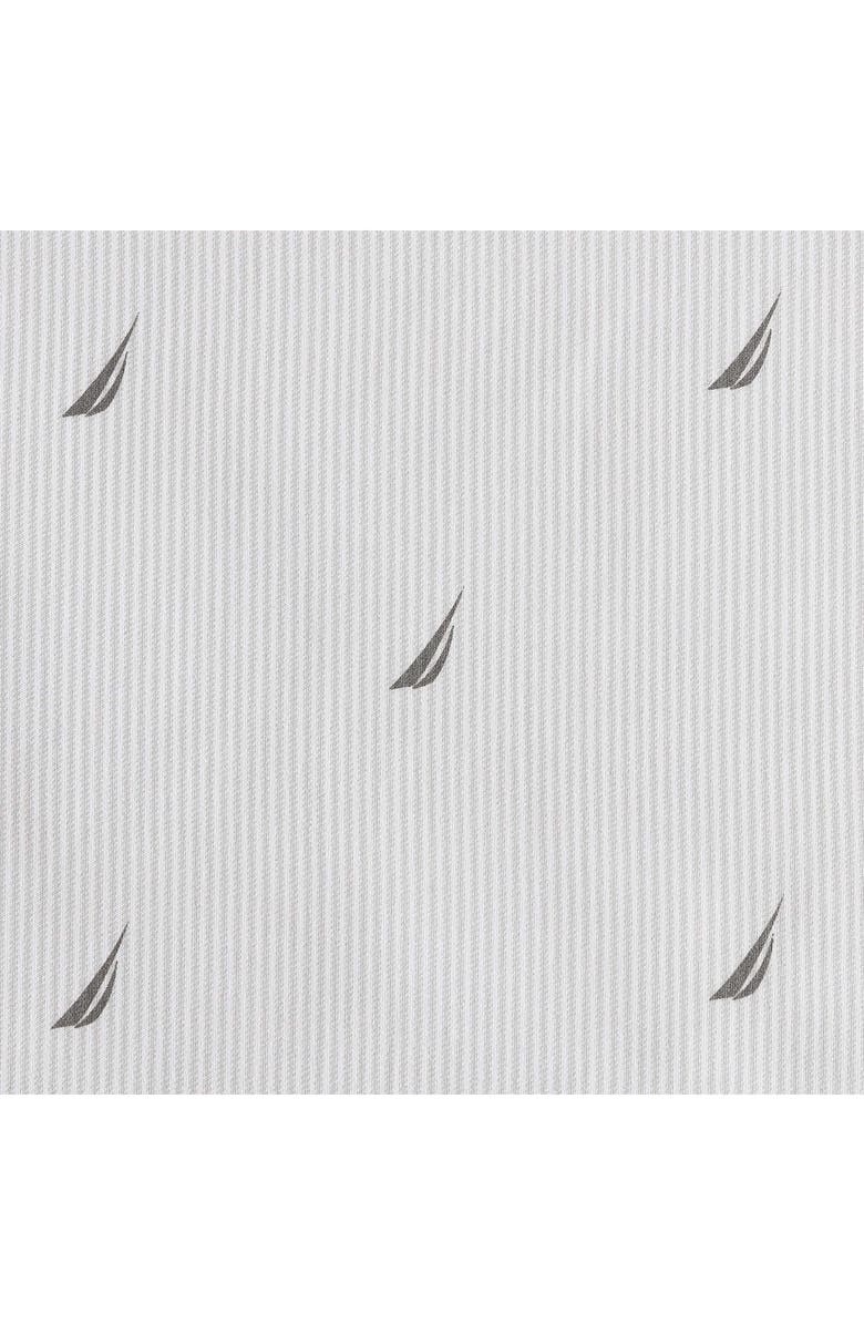 Nautica J-Class Boat Stripe Sheet Set, Alternate, color, Light Grey