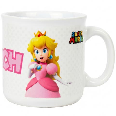 20 Oz Super Mario The Princess Ceramic Camper Mug