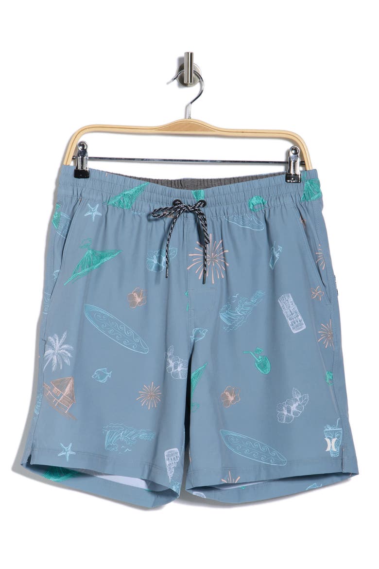 Surf Shack Volley Swim Trunks, Alternate, color, GLADIATOR GREY