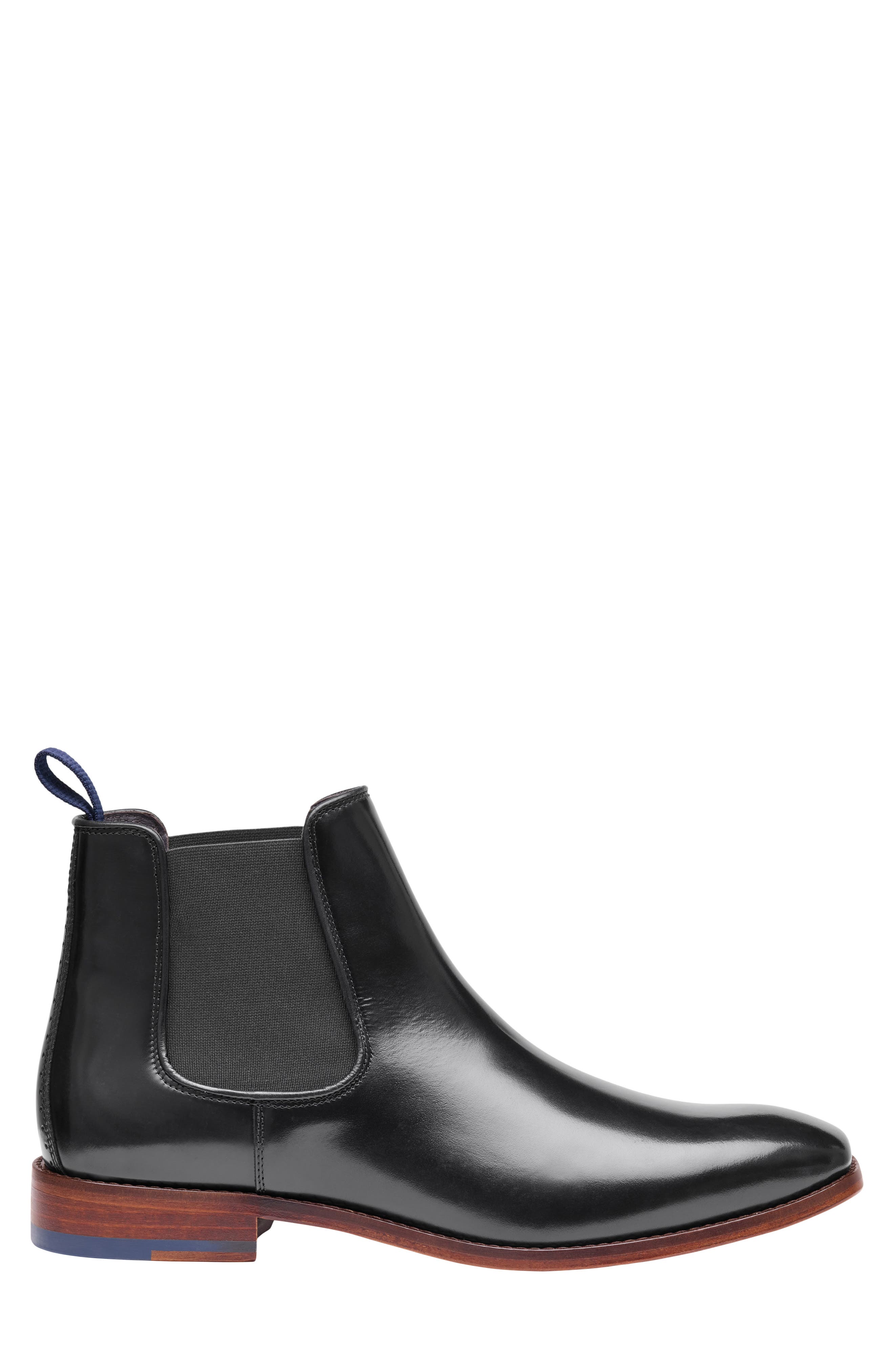 Arrister Leather Chelsea Boot, Alternate, color, BLACK ITALIAN FULL GRAIN