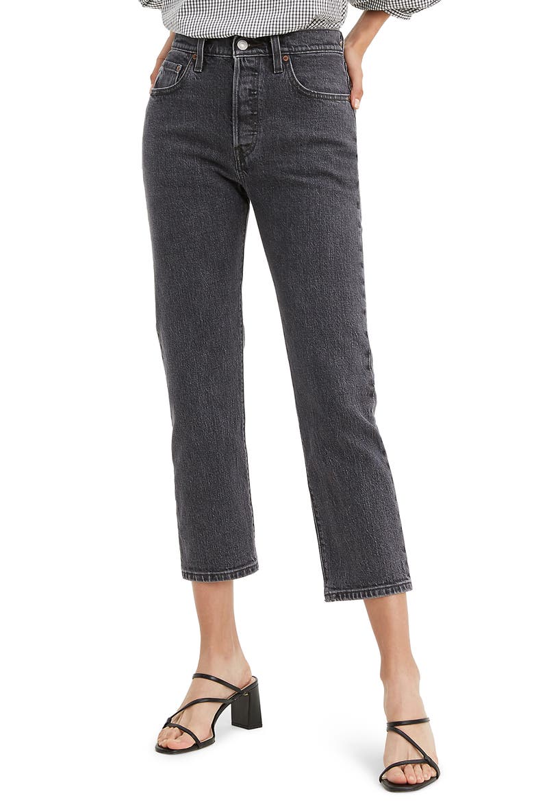 Levi's® 501® High Waist Crop Straight Leg Jeans, Main, color, CABO FADE