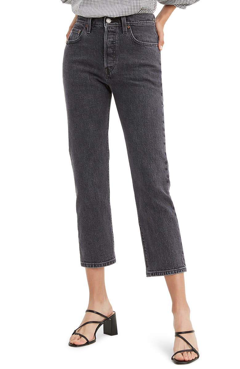 Levi's<sup>®</sup> 501<sup>®</sup> High Waist Crop Straight Leg Jeans, Main, color,