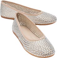 Prologue Shoes Runway Mesh Embellished Ballet Flat