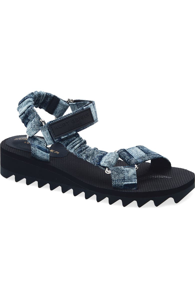 Kurt Geiger London Orion Sandal, Main, color, Denim