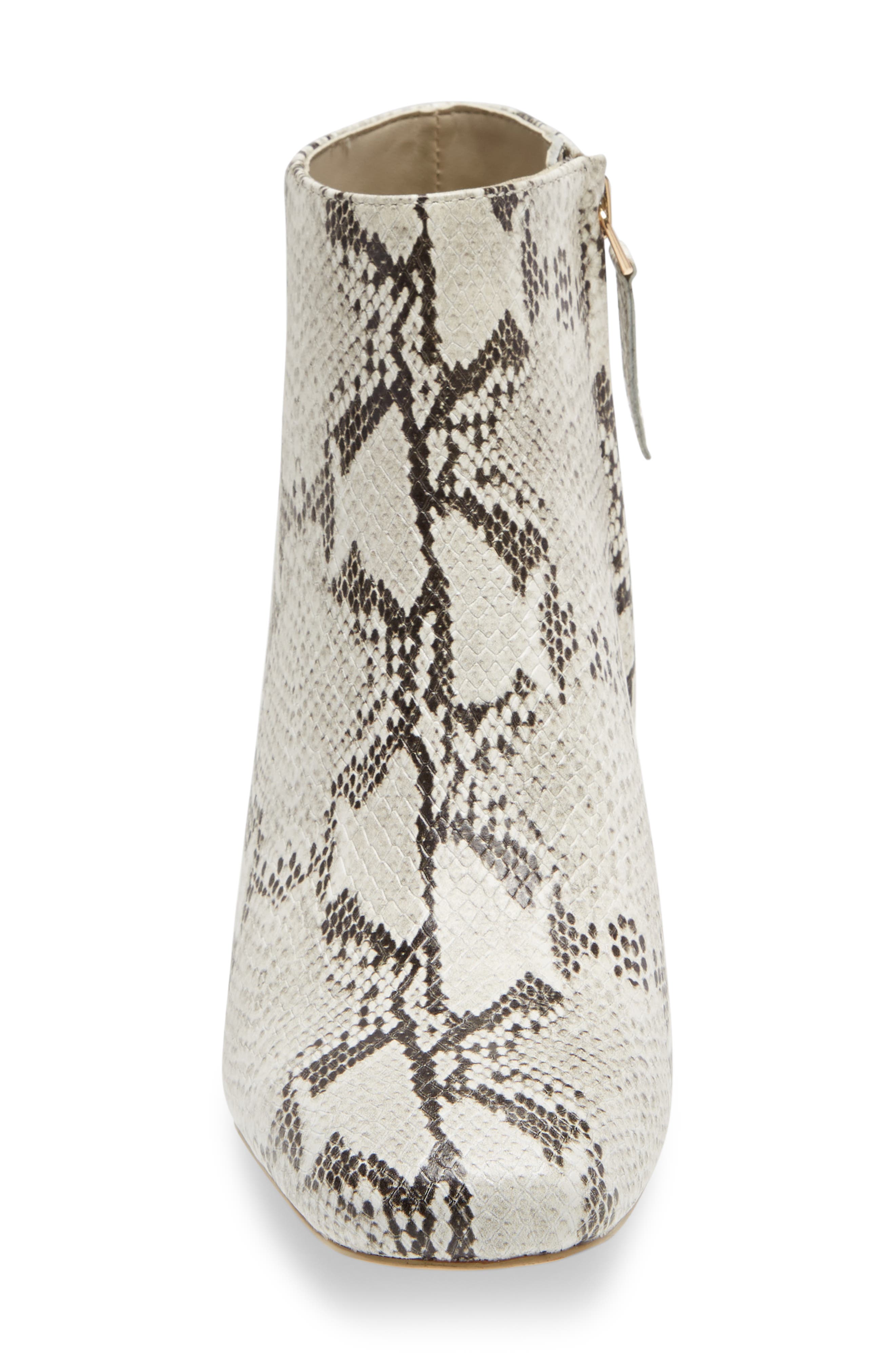 Quiana Bootie, Alternate, color, PURE WHITE/ BLACK LEATHER