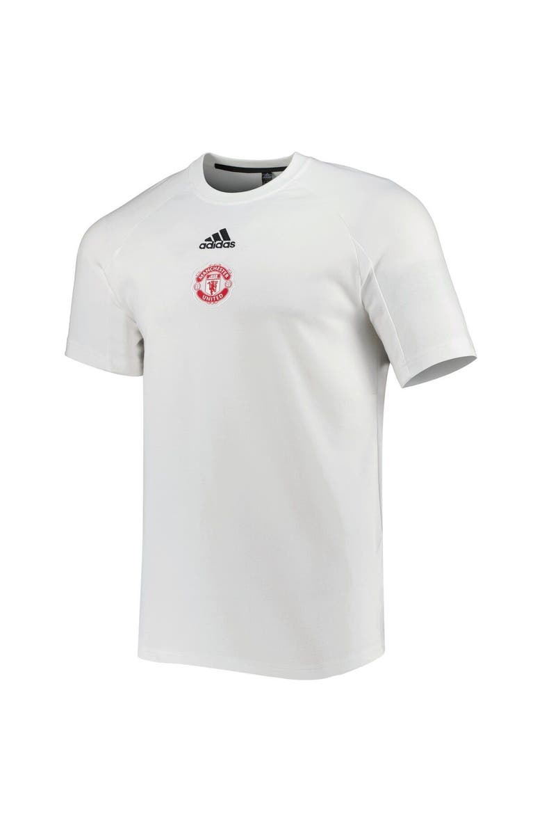 adidas Men's adidas White Manchester United Raglan Travel T-Shirt, Alternate, color, 