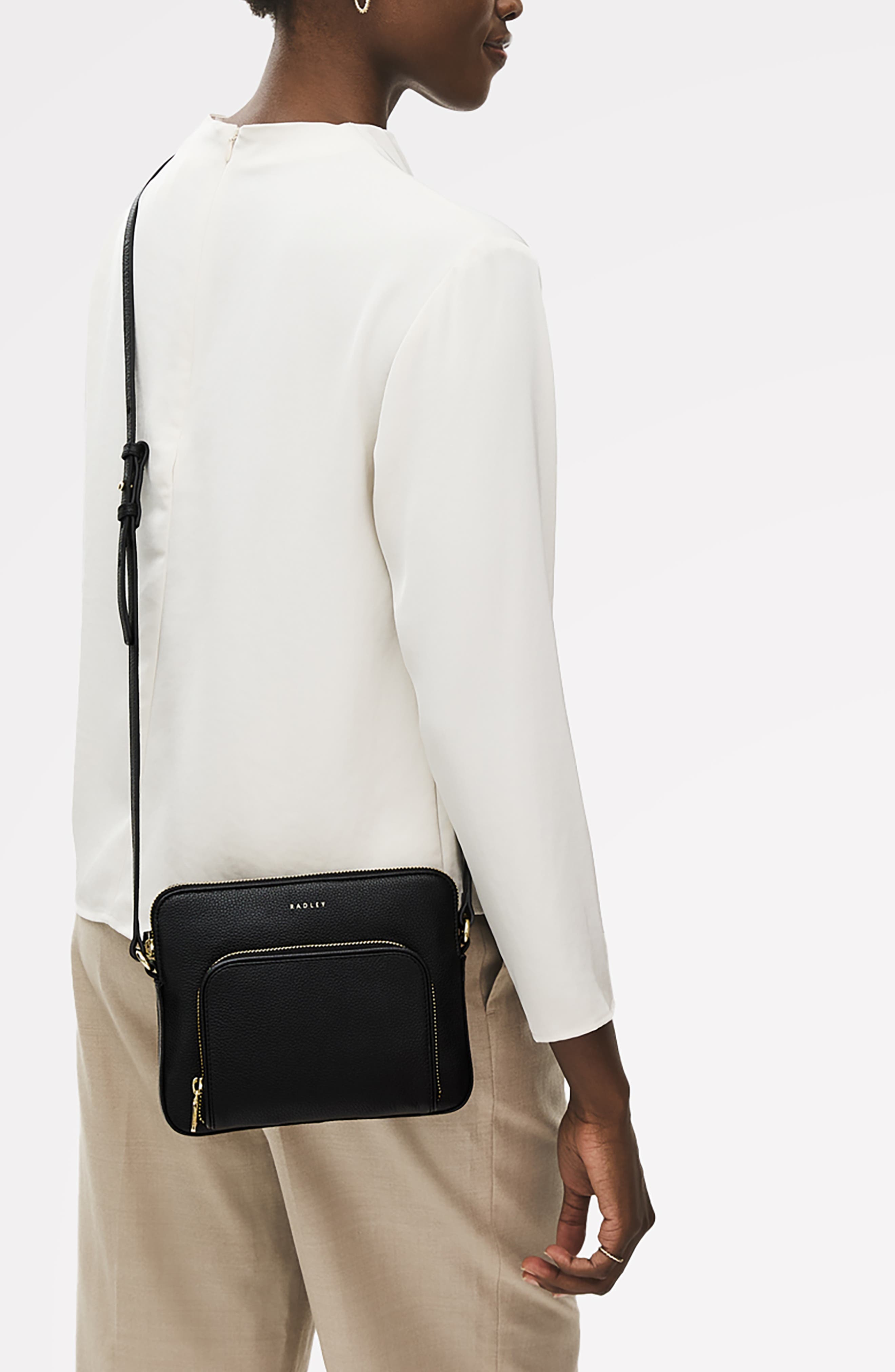 Radley Redford Close Small Ziptop Crossbody Bag, Alternate, color, Black