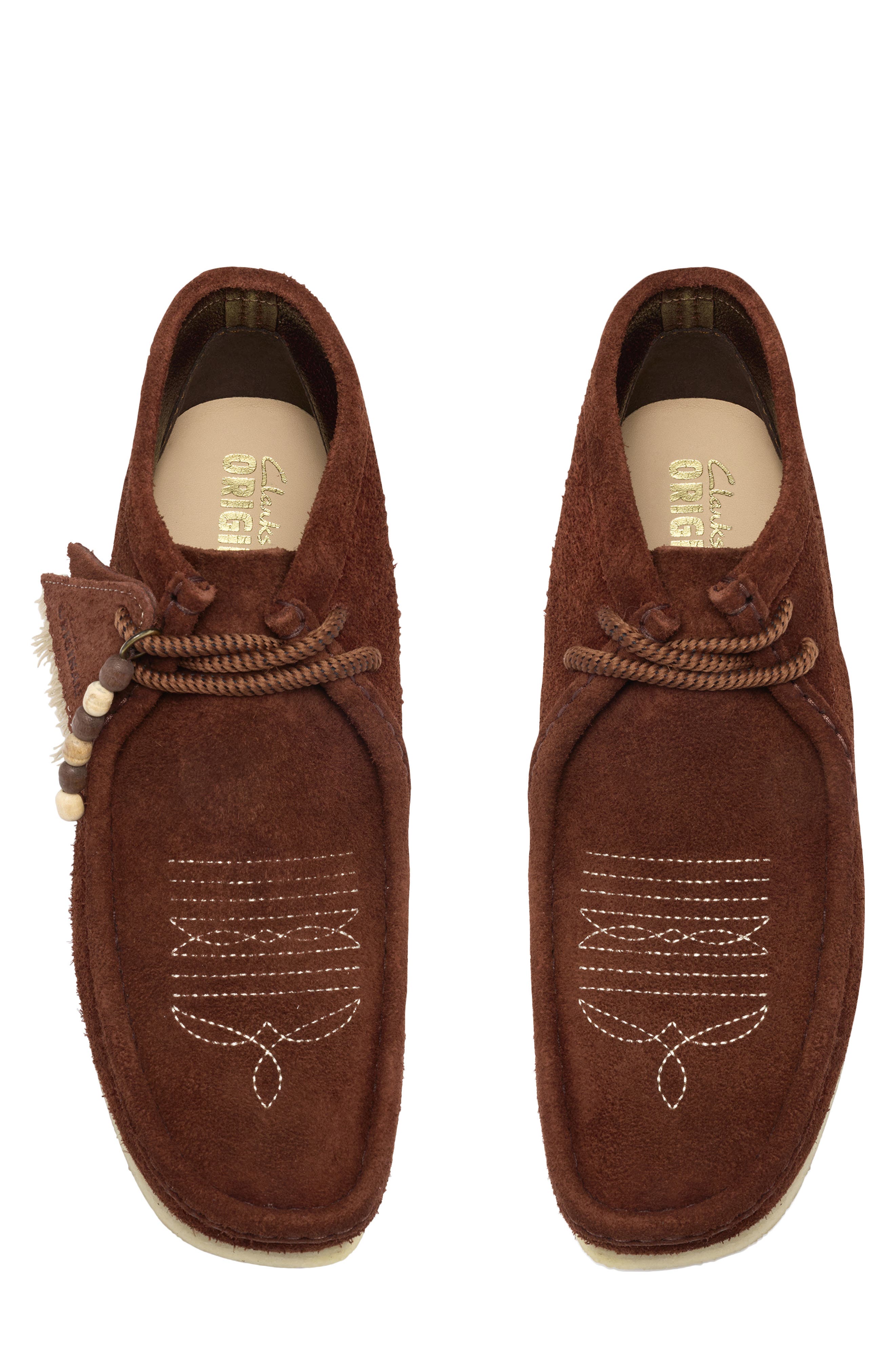 Wallabee Boot, Alternate, color, BROWN COMBO SUEDE