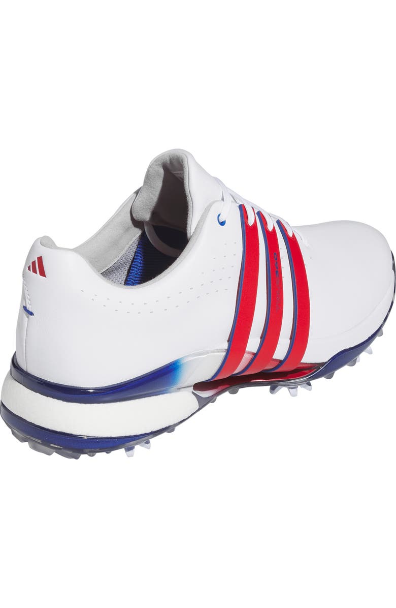 adidas Tour360 24 Golf Shoe, Alternate, color, White/ Scarlet/ Royal Blue