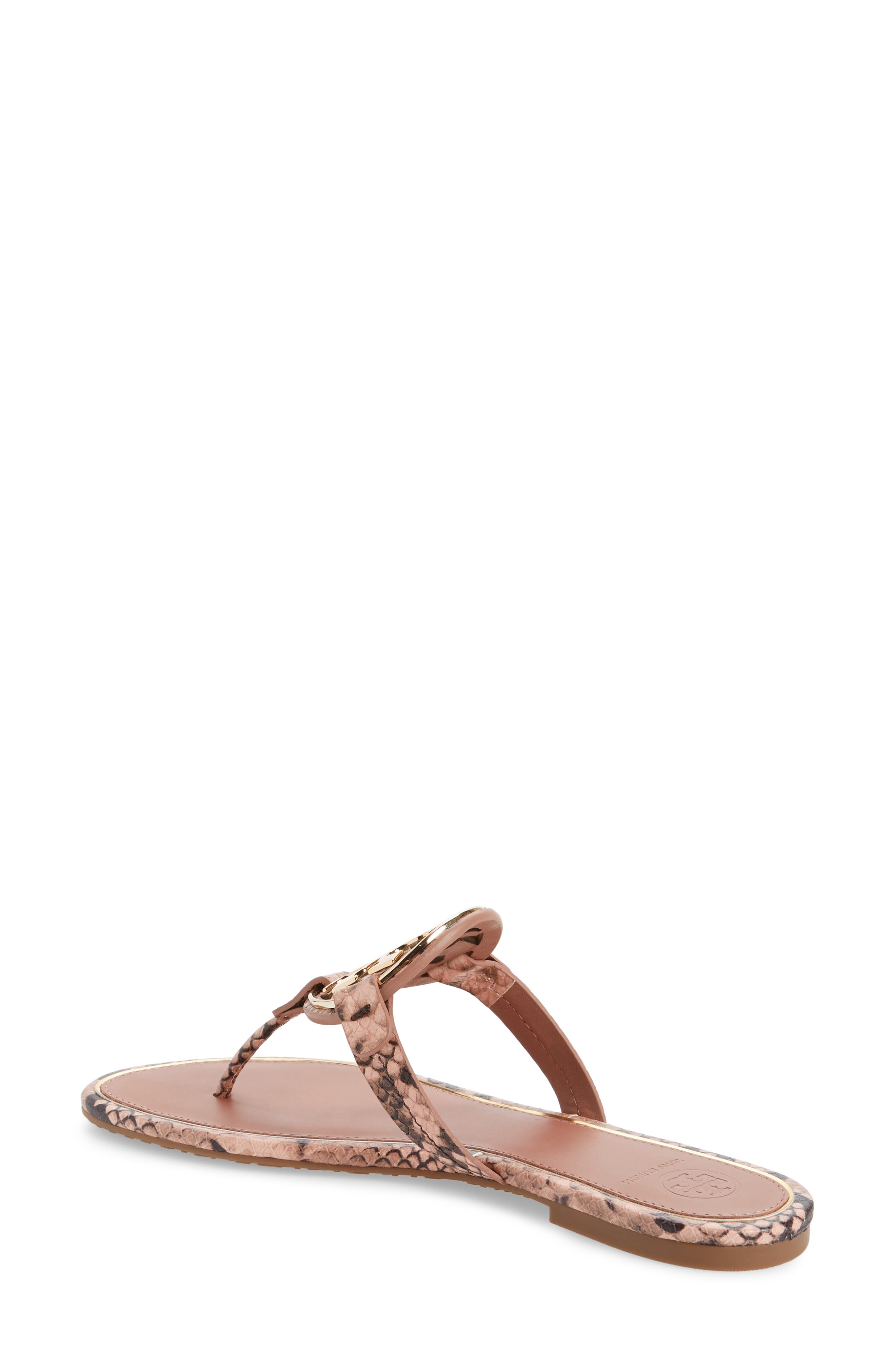 Metal Miller Leather Sandal, Alternate, color, BLUSH ROCCIA / GOLD
