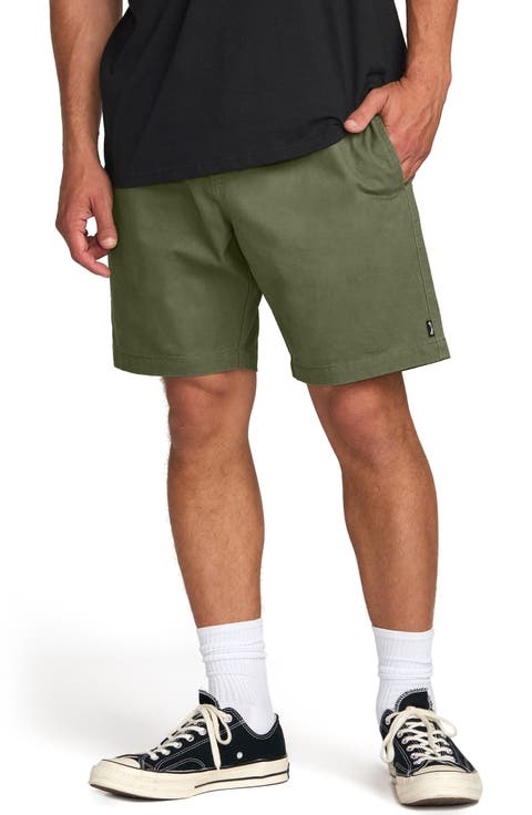 Larry Layback Twill Drawstring Shorts