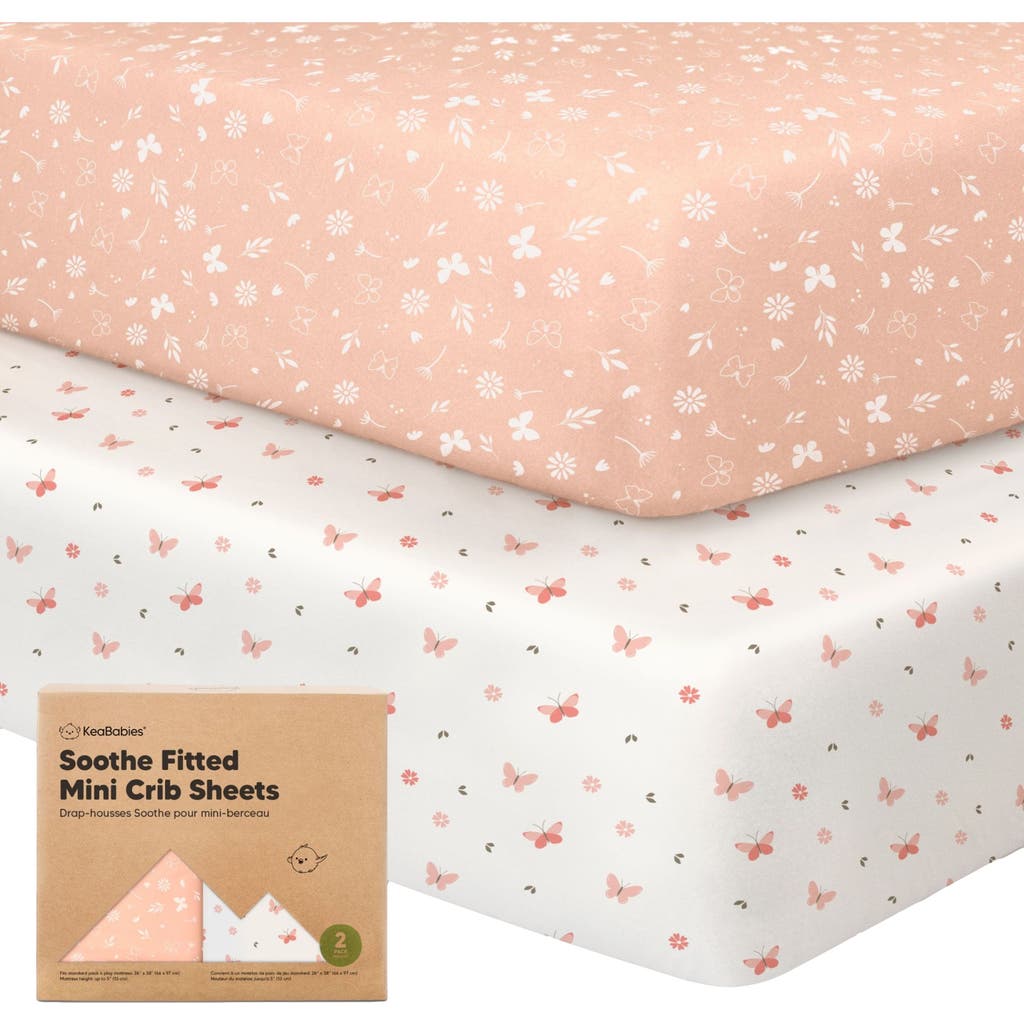 Keababies Soothe Fitted Mini Crib Sheet In Neutral