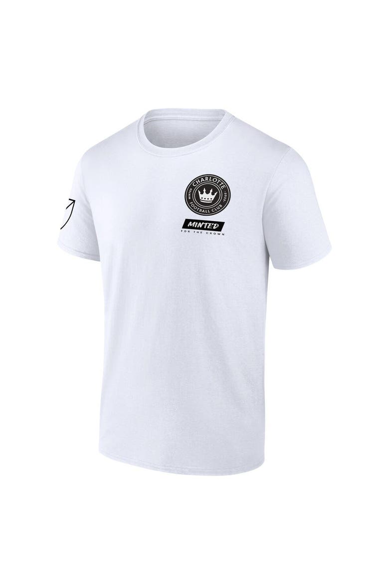 Men's Fanatics Branded White Charlotte FC Team Success T-Shirt, Alternate, color, White