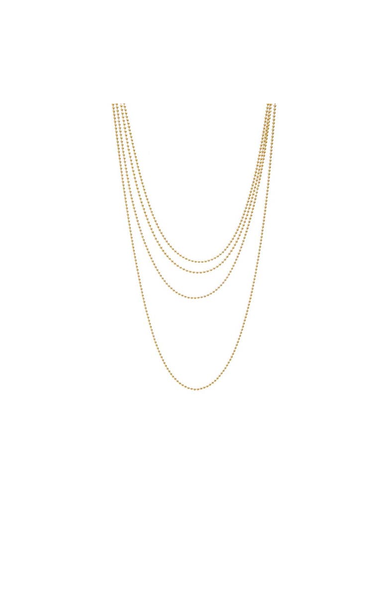 BY ADINA EDEN Ball Chain Link Necklace 14K, Alternate, color, 14K Gold - 18 Inch