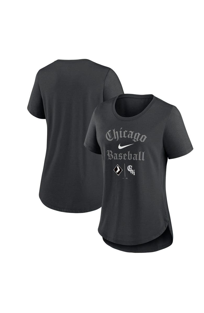 Nike Women's Nike Black Chicago White Sox City Connect Tri-Blend T-Shirt, Main, color,