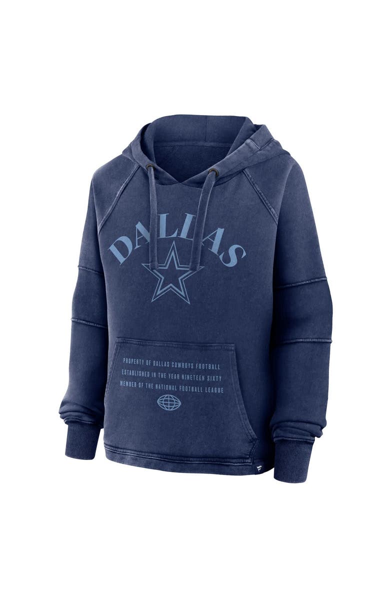 FANATICS Women's Fanatics Navy Dallas Cowboys Oversized Raglan Gridiron Hoodie, Alternate, color, Navy