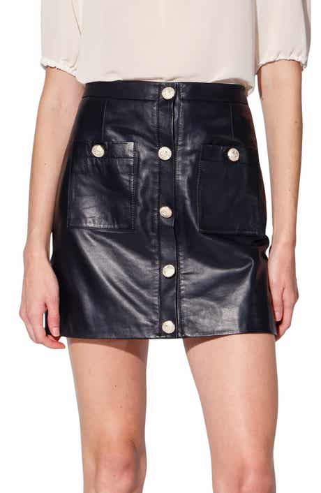Walter Baker Libby Leather Skirt