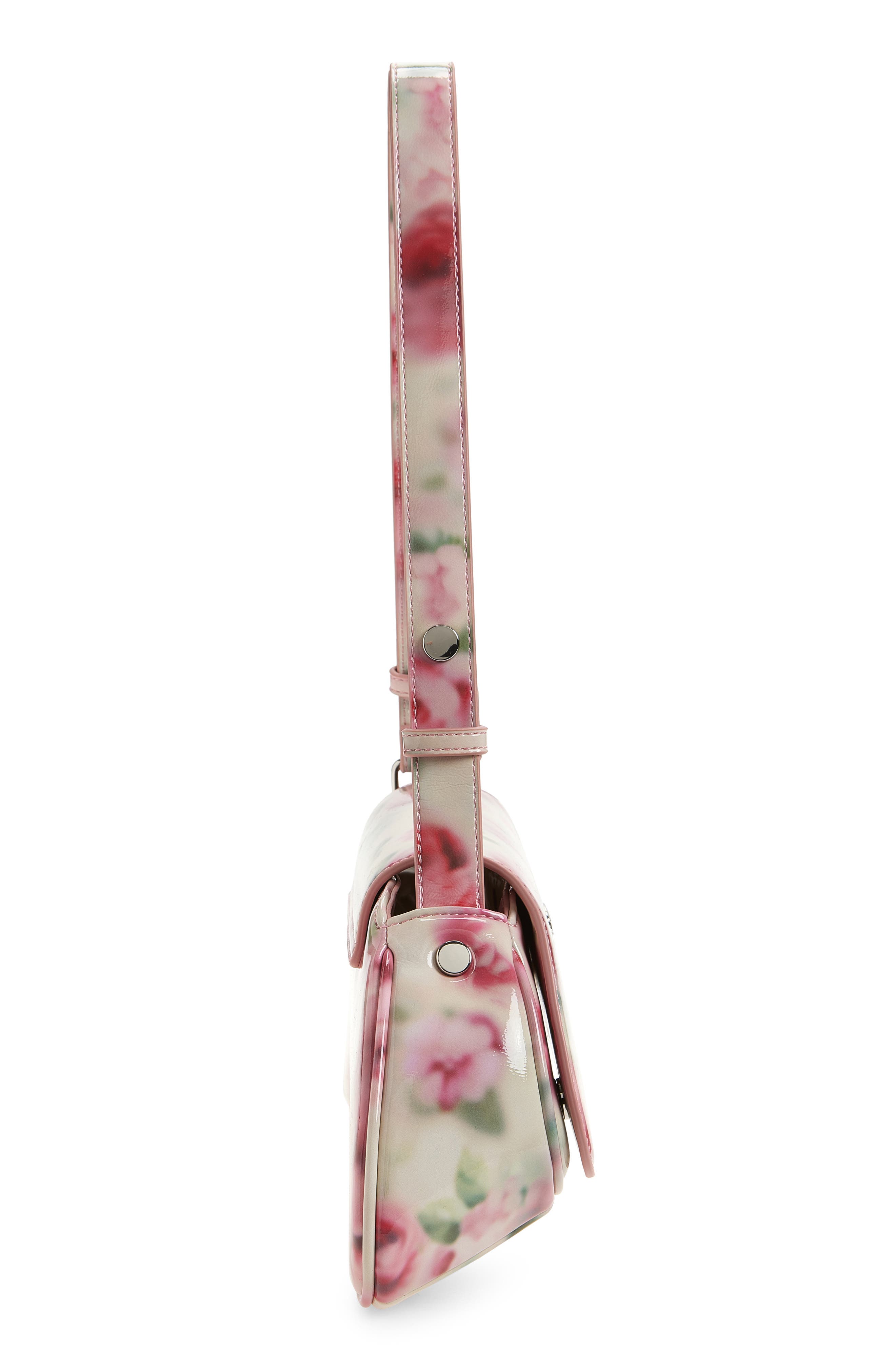 DIESEL<sup>®</sup> Play Faux Leather Shoulder Bag, Alternate, color, Pink/ White