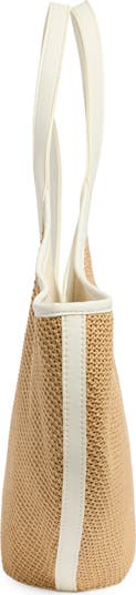 Waylon Woven Shopper Tote Bag