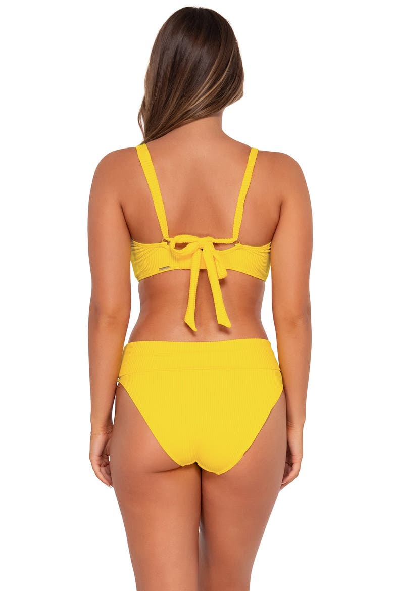Vienna V-Wire Bikini Swimsuit Top - D Cup, Alternate, color, Lemon Zest Sandbar Rib