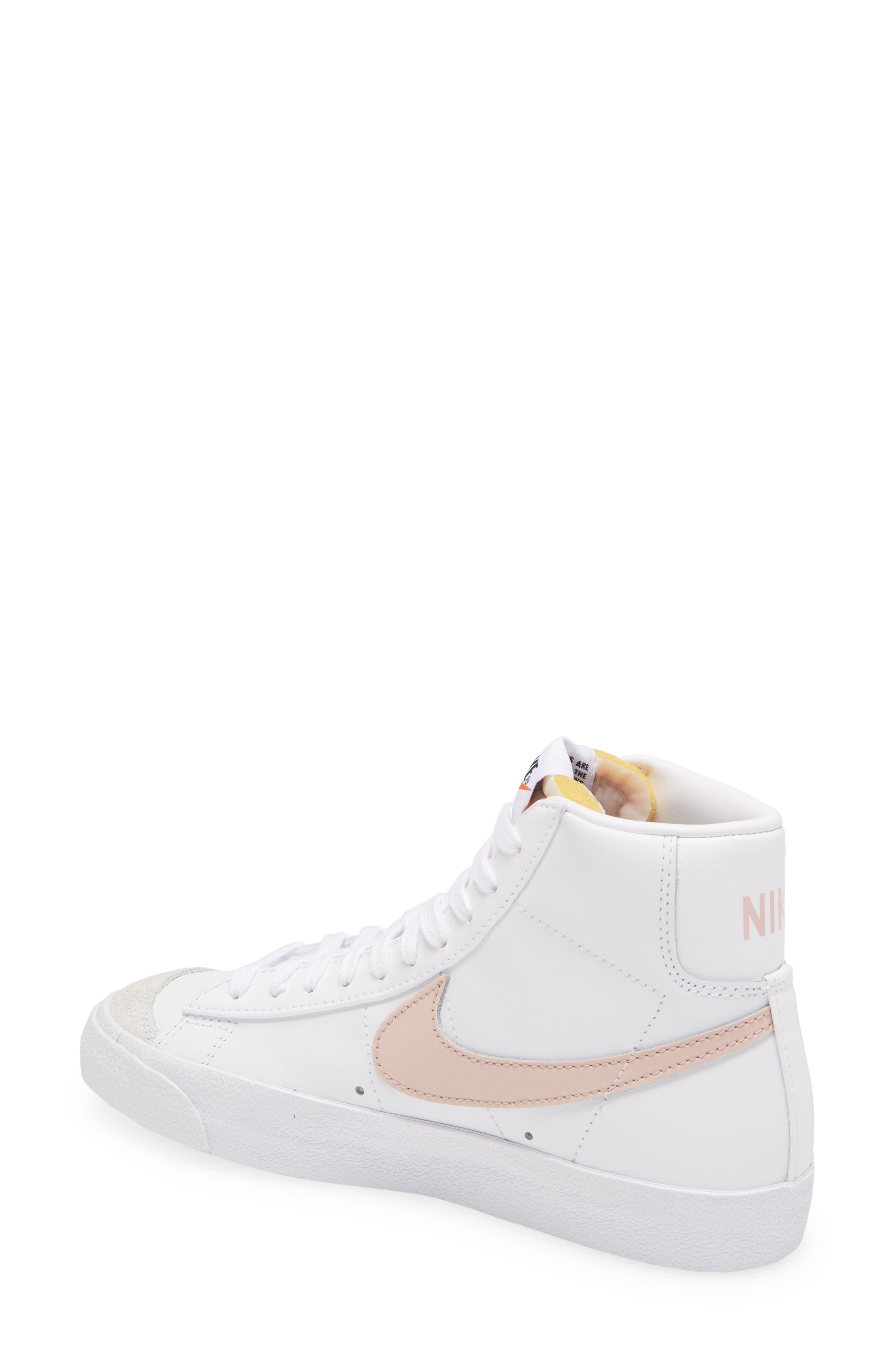 Blazer Mid '77 Sneaker, Alternate, color, 118 WHITE/PINKOX