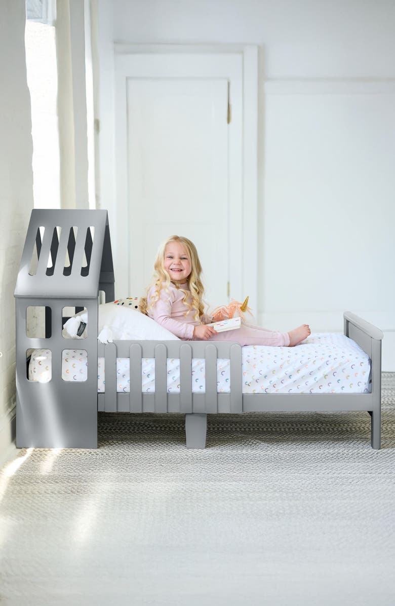 Little Partners TrüBliss<sup>™</sup> Lil' House Toddler Bed, Alternate, color, Silver Drop
