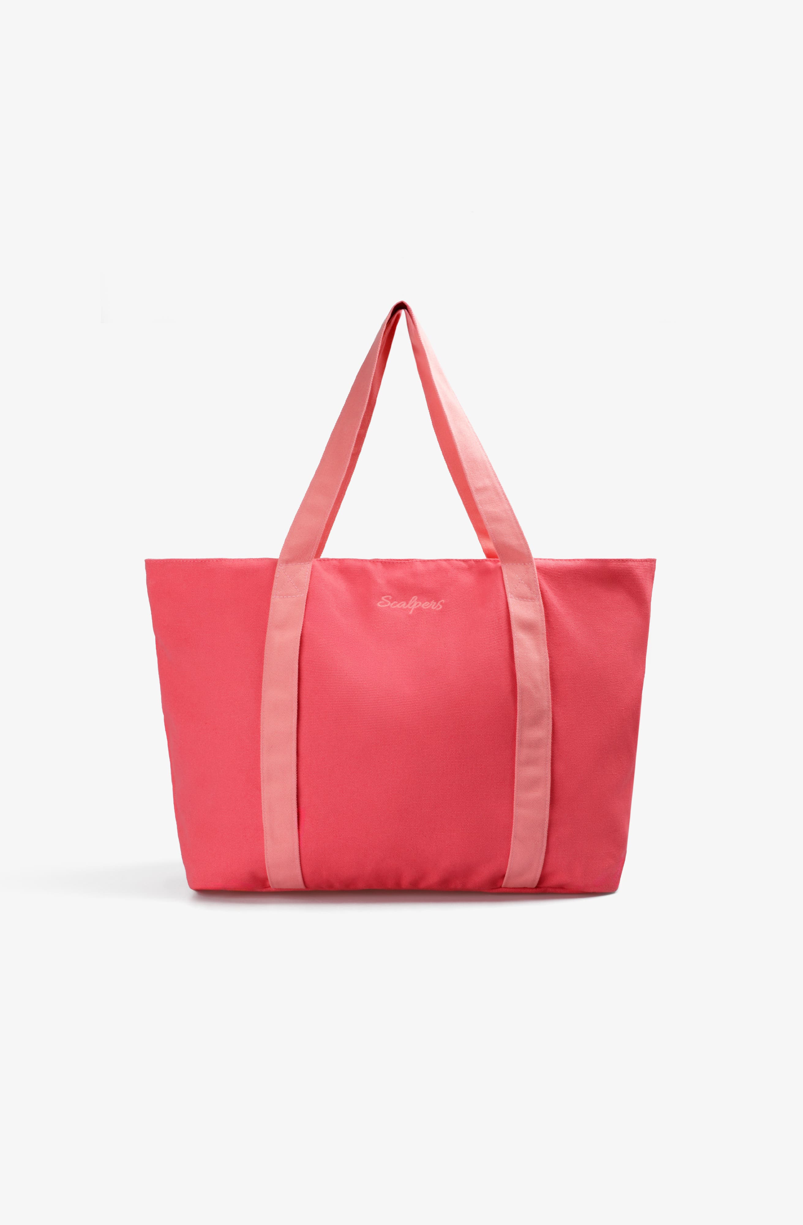 Skull Contrast Tote Bag, Alternate, color, Coral