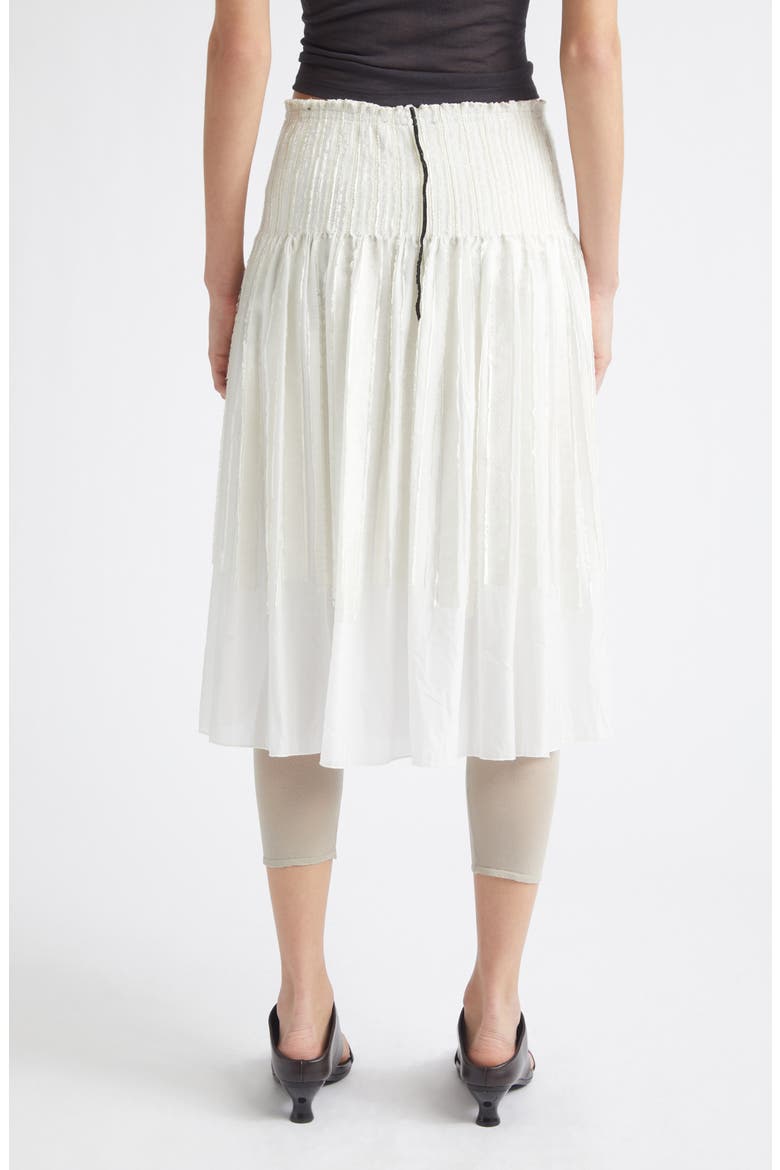 Lupe Woven Jacquard Skirt, Alternate, color, 000 - WHITE