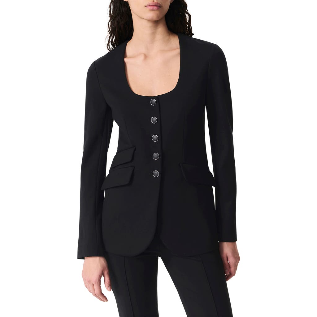Rag & Bone Roslyn Ponte Blazer In Black