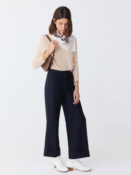 Callas Milano Brody Cropped Cuff Pant In Black
