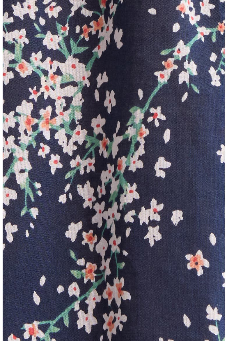 Cheri Blossom Cotton Voile Nightgown, Alternate, color, NAVY