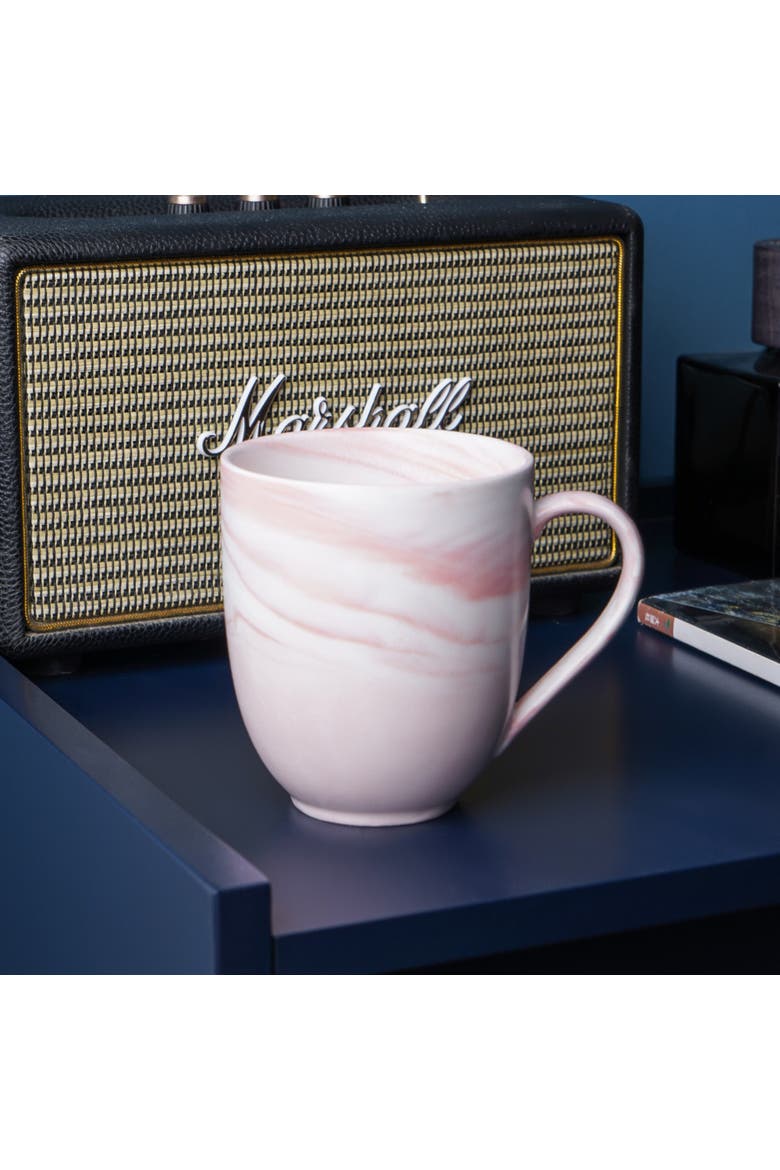 Brighton Porcelain 4-Piece Mug Set, Alternate, color, Pink