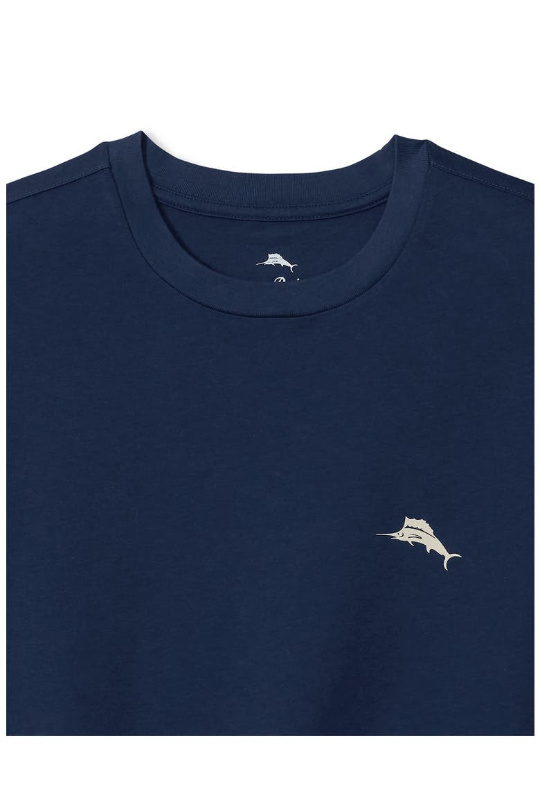 Marlin Tropics Cotton Graphic T-Shirt, Alternate, color, ISLAND NAVY