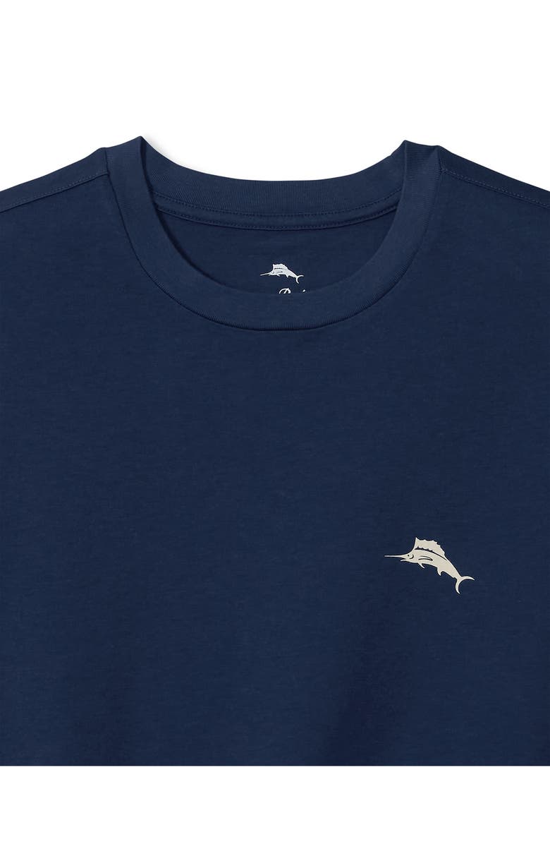Tommy Bahama Marlin Tropics Cotton Graphic T-Shirt, Alternate, color, Island Navy