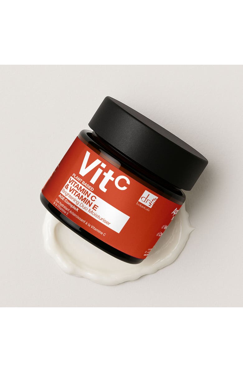 DR BOTANICALS Vitamin C 1% 
Vitamin E Brightening Duo Moisturiser 60ml, Alternate, color, White