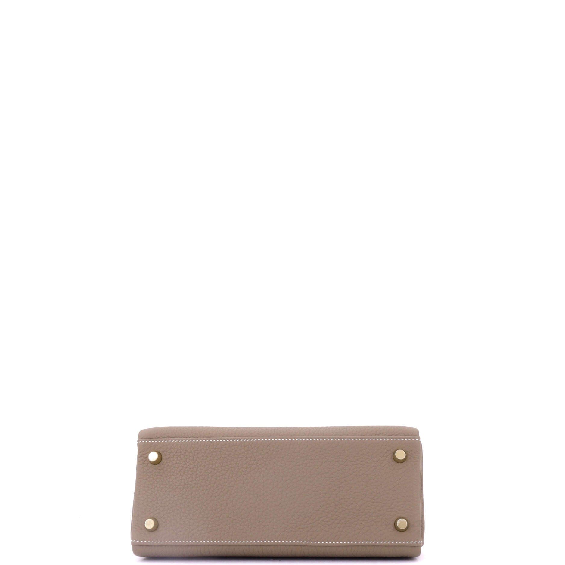 Pre-Owned Hermes Kelly Handbag Grey Togo with Gold Hardware 25, Alternate, color, Etoupe