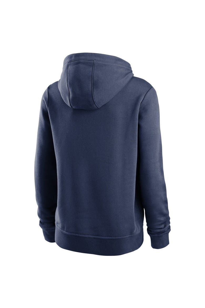 Women's Nike Navy Detroit Tigers Team Outline Club Pullover Hoodie, Alternate, color, Navy