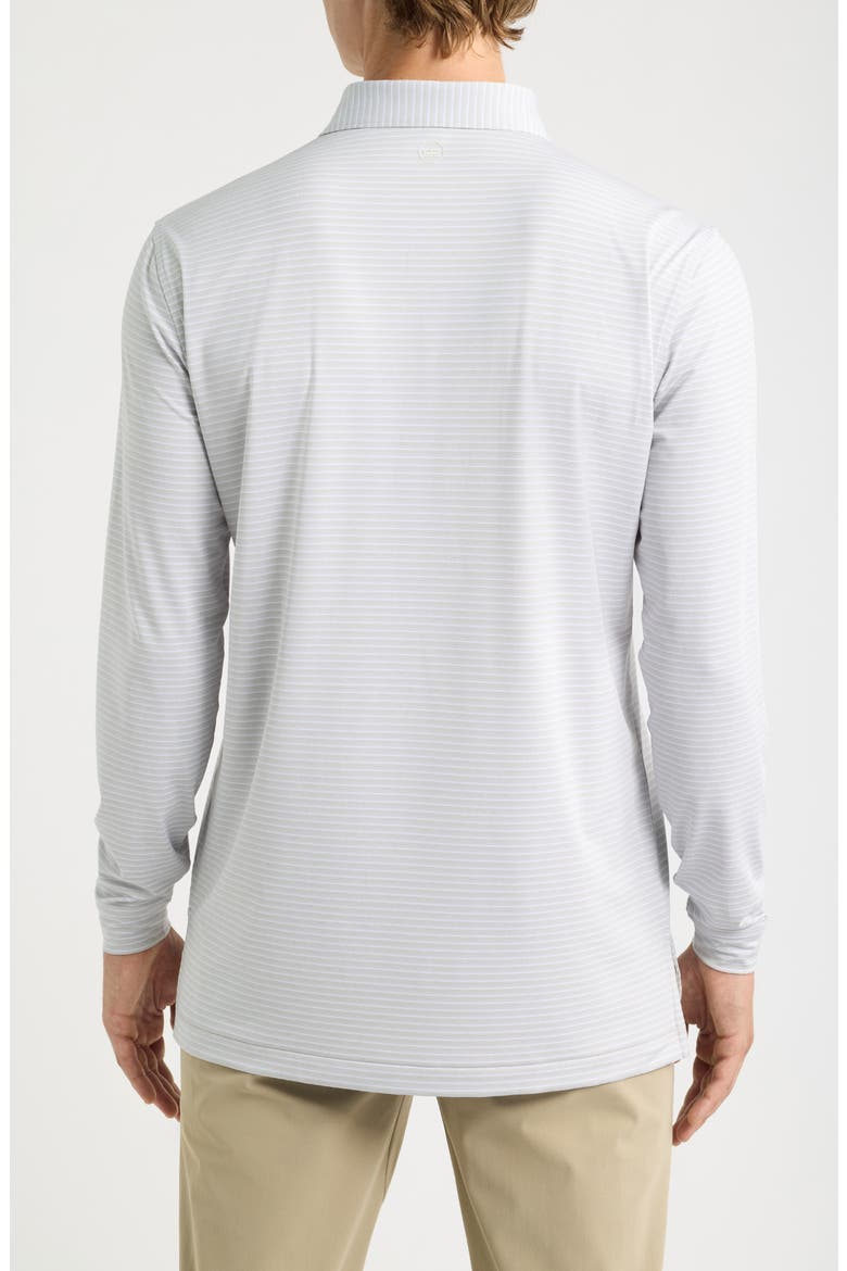 Merion Stripe Summer Comfort Long Sleeve Performance Jersey Polo, Alternate, color, BRITISH GREY