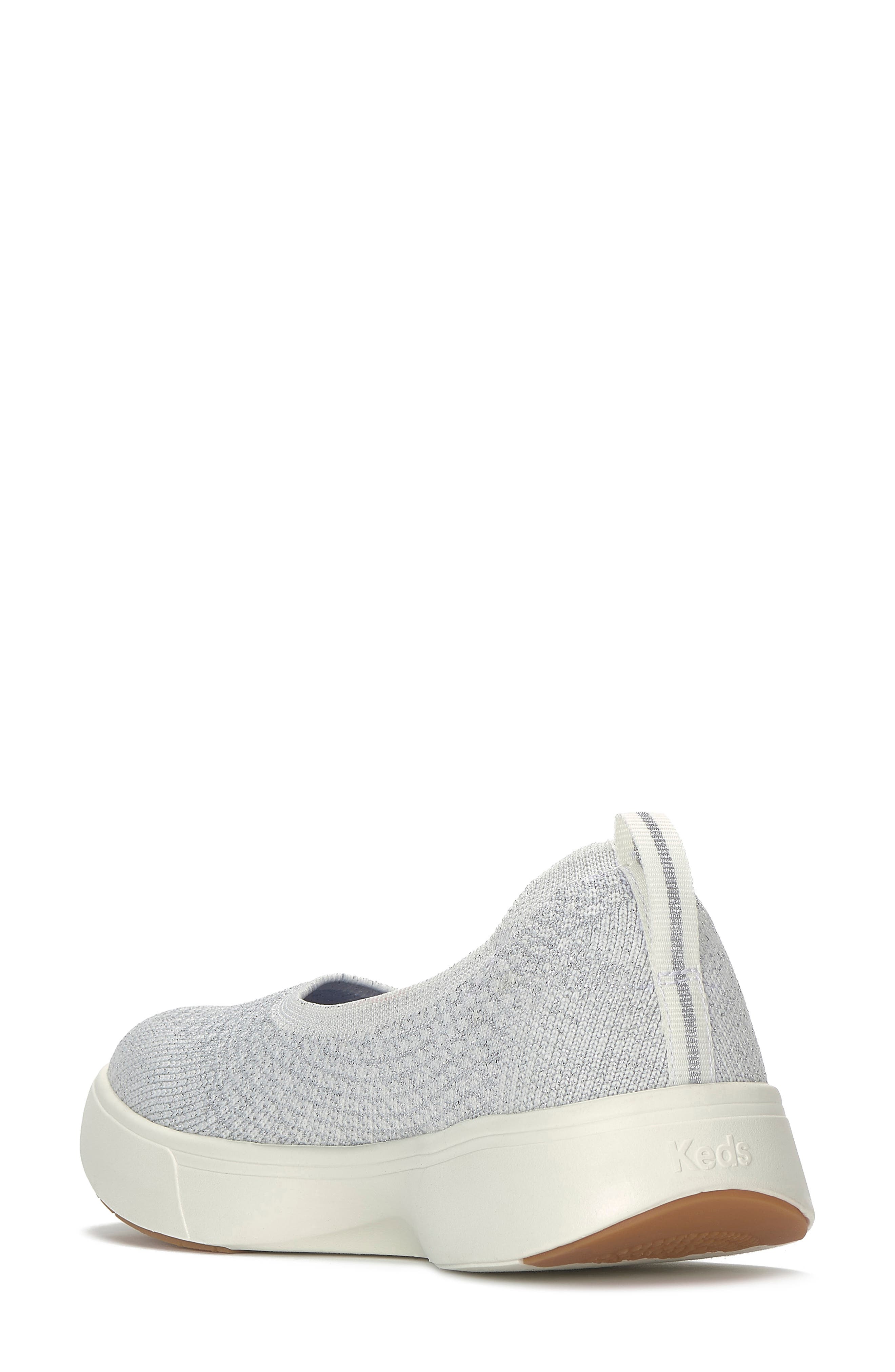 Keds<sup
®</sup
 Bliss Sneaker, Alternate, color, Snow White Silver