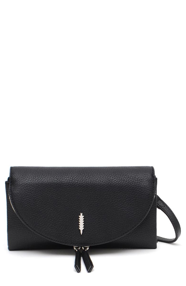 Thacker Nikki Crossbody Wallet, Main, color, Black