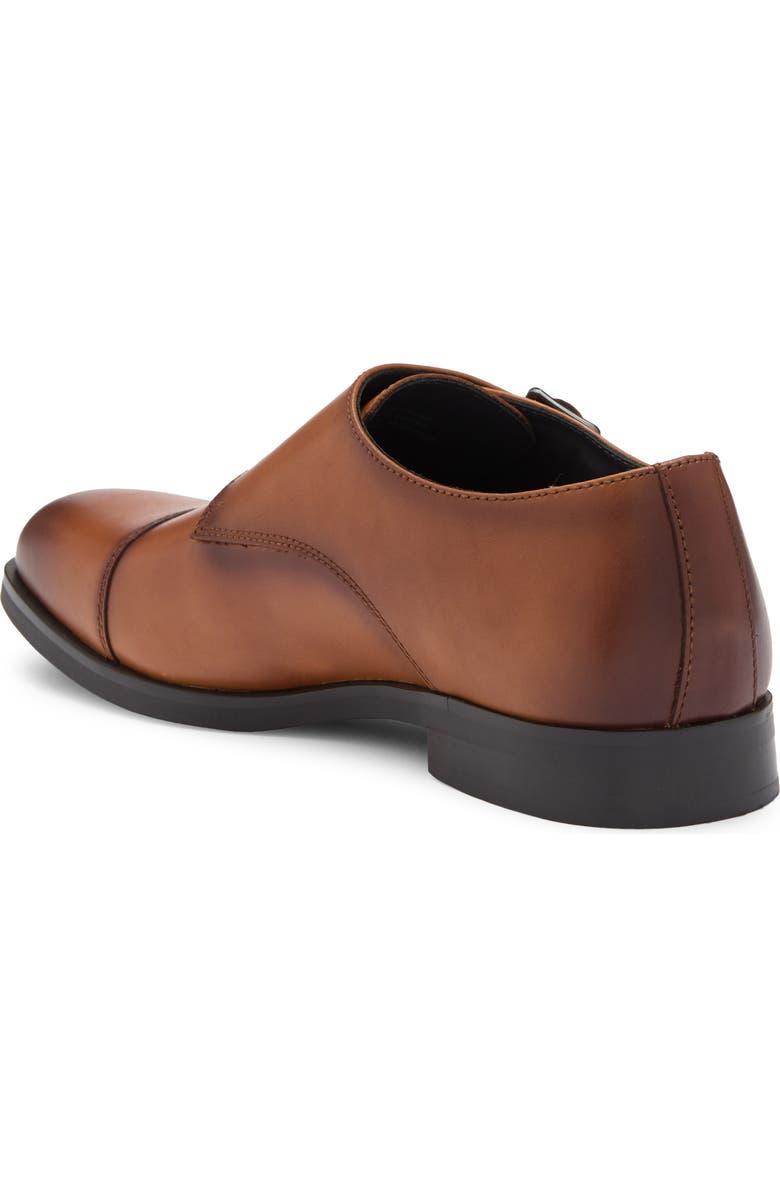 Nordstrom Edison Double Monk Strap Shoe, Alternate, color, Tan Chestnut