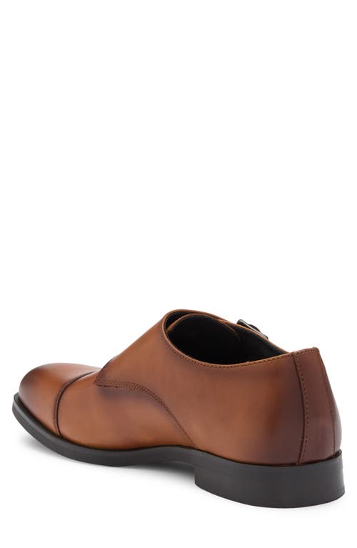 Nordstrom Edison Double Monk Strap Shoe In Brown