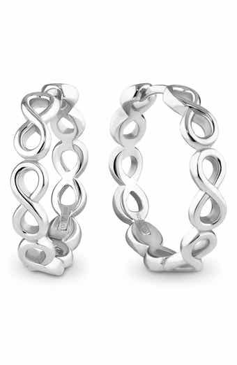 DEVATA Infinity Hoop Earrings