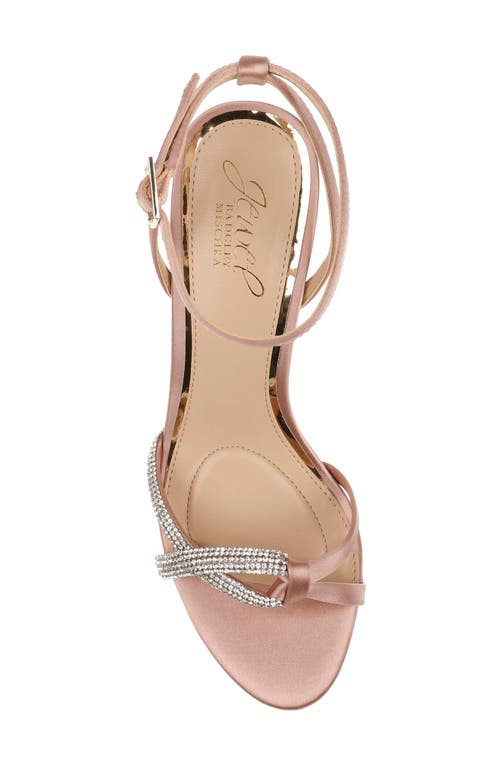 Jewel Badgley Mischka Fila Ankle Strap Platform Sandal In Pink