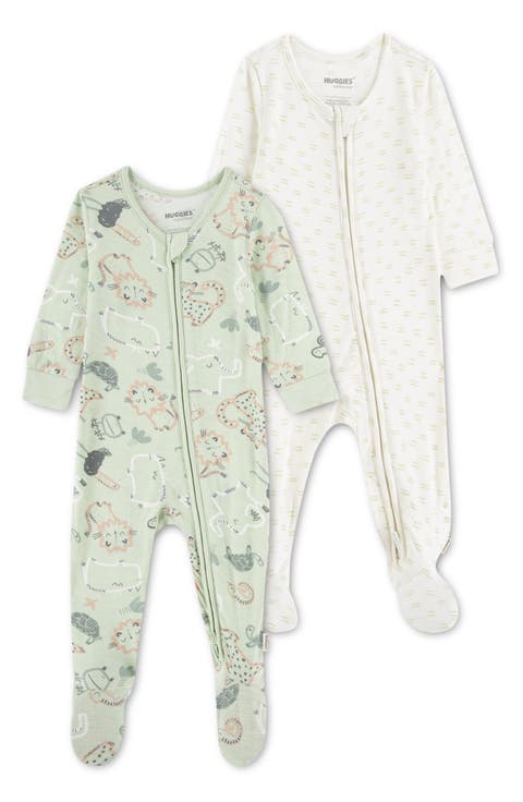 2-Pack Stretch Viscose Footies (Baby)