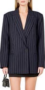 Endless Rose Oversize Pinstripe Blazer