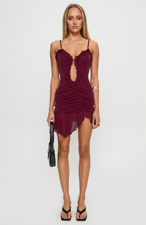 PRINCESS POLLY PRINCESS POLLY ONE DANCE ASYMMETRIC MINIDRESS